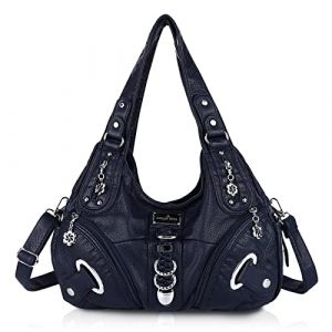 Angel Kiss Femme Sacs &agrave; bandouli&egrave;re Sacs &agrave; Main port&eacute;s Cuir Grand Capacit&eacute; Main en PU Cuir Souple Femme Cabas Sac D'&eacute;paule Mode Travail bureau Shopping Voyage El&eacute;gant Sac messager (angelkiss purses, neuf)