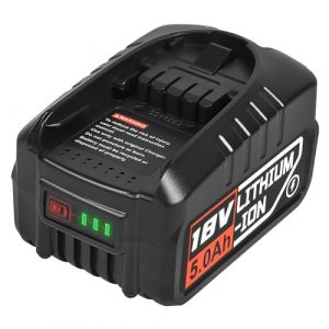 Bsioff Batterie de Rechange, 5,0 Ah, 18 V, Verte, PBA/PSB/PSR, Compatible avec Les appareils Bosch domestiques et de Jardin (Bsioff, neuf)