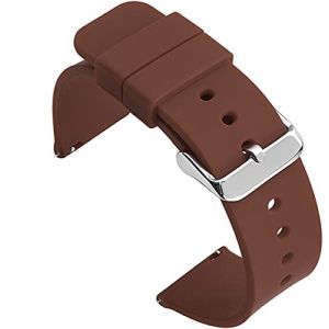 Shieranlee 18MM Bracelet de Dégagement Rapide Replacement Bande para Fossil Q Huawei Fit, Michael Kors Runway, Ticwatch C2 Rose Gold; Withings/Nokia Activité Pop, Steel, Steel HR 36mm (BETTYCHEN LIMITED, neuf)