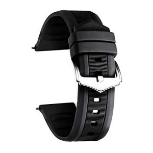 BINLUN Bracelet de Montre en Silicone Sport Remplacement Bracelet en Caoutchouc Homme/Femme(Blanc/Rouge/Noir/Bleu/Orange/Vert/Gris) (12mm/14mm/16mm/18mm/19mm/20mm/21mm/22mm/24mm) (BINLUN FLAGSHIP STORE FR STORE, neuf)