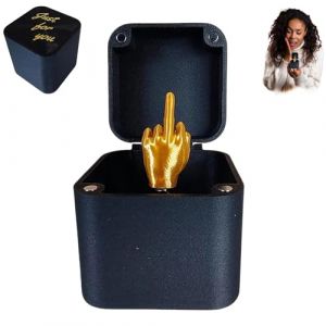 Bo&icirc;te cadeau surprise avec doigt d'honneur, doigt d'honneur dans une bo&icirc;te, dr&ocirc;le bo&icirc;te cadeau surprise pop-up avec doigt d'honneur, cadeau de farce amusant pour No&euml;l pour d&eacute;cor de bureau, d&eacute;cor de (RUIPINGSHOP, neuf)
