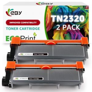 EBY TN 2320 TN 2310 Cartouche de Toner Compatible pour HL-L2300DW MFC-L2700DW DCP-L2520DW MFC- L2720DW HL-L2340dw HL-L2360DW MFC-L2740DW DCP-L2540DW DCP-2560DW HL- L2365DW Imprimante (2 Noir) (EBY STORE, neuf)