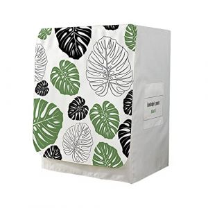 Odot Housse pour Machine &agrave; Laver Couverture Lave-Linge Anti-poussi&egrave;re Couverture Tumble Protection Imperm&eacute;able pour Face Avant de Machine &agrave; Laver/S&egrave;che-Linge (Feuille de tortue 1,S-capacit&eacute; 5-7kg) (Odot, neuf)