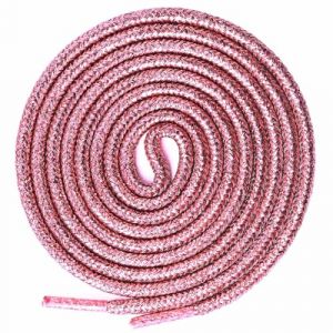 Olukssck 2 Paires Lacets Ronds Paillettes, Brillantes M&eacute;talliques Lacets Chaussures pour Chaussures de Sport, Chaussures de Course, Bottes, Rose, 140cm (Bishicheng Trading Co., Ltd., neuf)