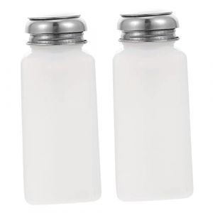 VALICLUD 2 Pièces cruche d'alcool Pousser distributeur de pompes distributeur d'alcool à pompe distributeur à pression bec bouteille de pompage bouteille liquide blanche Réutilisable (Cedongh, neuf)