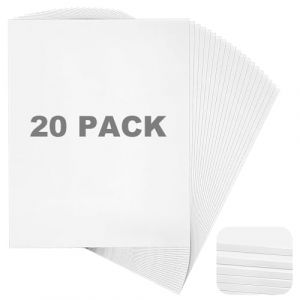 LPAMABA Lot de 20 Panneaux en Mousse Blanche A4, Carton Mousse 5MM Épaisseur, Carton Plume, Planche de Carton Mousse,pour Présentations, Modélisme, Expositions d'art, Projets de Bureau-210MM×300MM (Vectorspar, neuf)