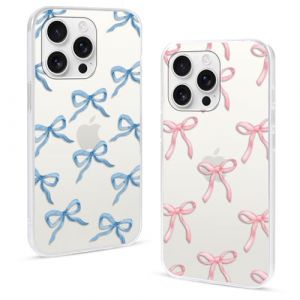 2 Pi&egrave;ces Transparent Coque pour Huawei P30 Pro 6,47",Cartoon Doux Arc Noeud Motif Aesthetic Dessin Fille Femme Housse &Eacute;tui Ultra Mince TPU Silicone Antichoc Bumper Case pour Huawei P30 Pro,Bow (SiChuanShengWenChuanXianYiMeiWenHuaChuanMeiYouXianGongSioz, n