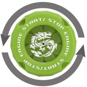 Besreey Anneau de d&eacute;marrage int&eacute;rieur - Protection du commutateur d'allumage,Bague de d&eacute;marrage de moteur de voiture anti-rayures, d&eacute;coration pour la plupart des voitures et camions (bandew, neuf)