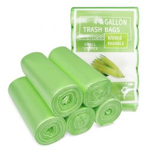 Tekenewbse Lot de 150 Sacs Poubelle Biodégradables 25L, Sac Poubelle Rectangulaire, Sac Poubelle Compostable pour Aliments, Ménages, Déchets de Jardin Dans La Cuisine, Le Bureau(50X60cm, Vert) (STORE MESBAH OSSAMA MOHAMED AMIN S.R.L., neuf)