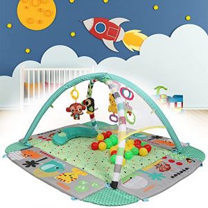 Tapis de Jeux Enfant, Tapis de jeu pour B&eacute;b&eacute; Enfant Tapis d'&Eacute;veil et de jeux pour B&eacute;b&eacute; Tapis en mousse antid&eacute;rapant imperm&eacute;able Appliquer &agrave; l'int&eacute;rieur (97,5 * 54 * 109 cm - bleu) (Hechheu, neuf)