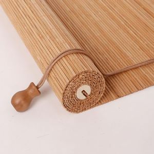X1NGFU Store à Rouleau en Bambou Naturel,Naturel Respirant Rideau en Bambou Exterieur,Store Fenetre Occultant,Store en Bois pour Portes de Fenêtres de Cuisine,Largeur X Hauteur (50cm x 200cm) (wen huai zhi ying dian, neuf)