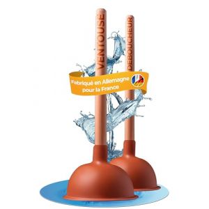 Ventouse Deboucheur 110 ou 140mm, Déboucheur WC et Douche, Ventouse WC et Toilette, Deboucheur Douche, Qualité Professionnelle par aquabook (140mm, Ventouse en Caoutchouc + Manche en Bois) (freigeist ESPRIT LIBRE, neuf)