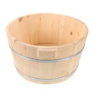 TOGEVAL Bassine Pour Bain De Pieds En Bois Massif Sans Peinture , Profondeur 21 Cm, Bassin Pour Tremper Les Pieds, Usage Domestique Et Soins P&eacute;dicure Pour Gar&ccedil;on Et Filles (BOBOLING, neuf)