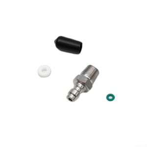 Kit de mamelon rempli, PCP 8 mm mâle Way Head Connection Foster Foster Stainless Steel Quick Fill Nipple, 1/8 BSPP 1/8 NPT Connection Foster with Polyurethane O Ring and Dust Cap (1/8BSPP) (1/8 NPT) (zilian, neuf)