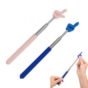 MUNZE 2 Pièces Pointeurs Rétractables,Baguette Télescopique Pour Enseignants Extensible À 1 Mètre Enseignants Bâton De Pointeur Pour Enseignement, Présentation (Sun YiTao UK SHOP, neuf)