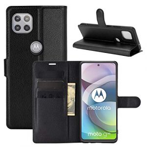 Fertuo Coque pour Motorola Moto G 5G, Antichoc Portefeuille &Eacute;tui Housse en Cuir &agrave; Rabat Flip Cover Case avec Silicone Bumper, Porte Carte, B&eacute;quille, Boucle Magn&eacute;tique pour Motorola Moto G 5G, Noir (Fertuo Store, neuf)