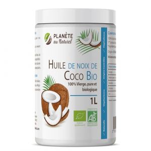 Huile de Coco Bio - 1L (123PLANTES, neuf)