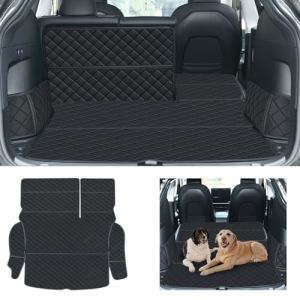 ZYB Tapis de Coffre pour Tesla Model Y 2025-2020, Imperméable Résistant à l'usure Tissu Oxford Tapis Coffre Model Y, Model Y Protection de Coffre pour Chien, Tesla Model Y Accessoires (ZYB EU, neuf)