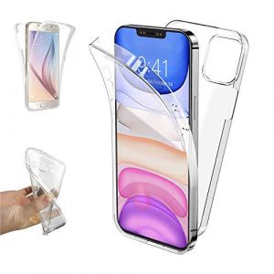 REY Coque pour iPhone 12 Mini, TPU Transparent 360 Degres Full Body Protection (REY &reg;, neuf)