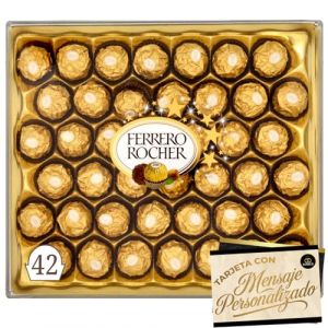 Coffret de 42 Chocolats Ferrero Rocher 525 g &middot; &Eacute;dition Sp&eacute;ciale C&iacute;a&Co avec Carte Personnalisable &middot; Cadeau Gourmet Premium pour Entreprise, Couple ou Famille &middot; Pr&ecirc;t &agrave; Offrir pour No&euml;l 2025 (✅  Cia&Co  ✔️, neuf)