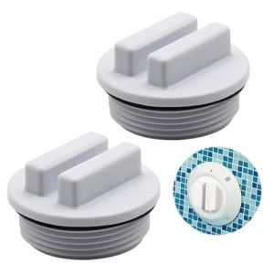 OUDQFCJ 2 Pi&egrave;ces Bouchon Piscine,Bouchon d'hivernage pour Piscine, Clapet Skimmer Piscine,Ensemble De Bouchons De Piscine d'hiver,Bouchon De Cong&eacute;lation pour Conduite De Retour (Mapico, neuf)
