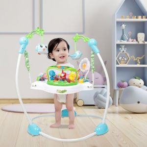 Trotteur bébé, 4 aires de jeu, rotation 360°, siège rembourré et lavable en machine, 6 mois et plu,Station d’Activités MusicalesSiège Tournant à 360 Degrés, 3 Réglable (Hechheu, neuf)