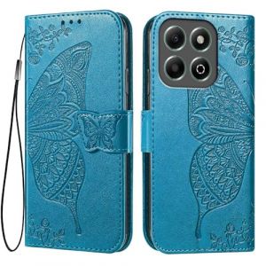 EASSGU Coque pour Honor 200 Smart/Honor X7C (6.8" inches) Etui Flip Magn&eacute;tique avec 3 Fentes pour Cartes 1 Portefeuille, Housse - Bleu (EASSGU, neuf)