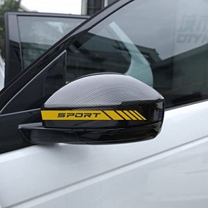 Autodomy Autocollants Stickers Rétroviseur de Voiture avec Rayures Design Stripes | 6 Unités de Largeurs Différentes pour Deco Tuning Voiture Design Sport (Or) (Domy Company, neuf)