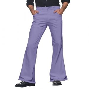 pvucpot Disco Pantalon À Pattes D'éléphant Homme Années 60, Déguisement Pantalon évasé Slim des Années 70, Pantalon à Pattes d'eph, Disco Fever, Carnaval Pantalon Cargo Homme Casual Coupe Ajustée (goodups, neuf)