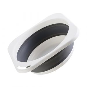 ERINGOGO Bassine Pliable Multifonction pour Lavage Linge et L&eacute;gumes &Eacute;vier Portable pour Camping Maison et Randonn&eacute;e Bac de Rangement Pratique Gris Moyen (Jehmal, neuf)