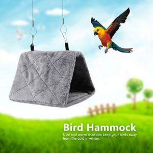 Cage Suspendue pour Oiseaux,Ha Souple en Peluche | Tente de Cage Suspendue | Perroquet pour Oiseaux | Lit Chaud | Jouet pour Animaux de Compagnie (Gris),Tente pour Perroquet topinc (efancya, neuf)