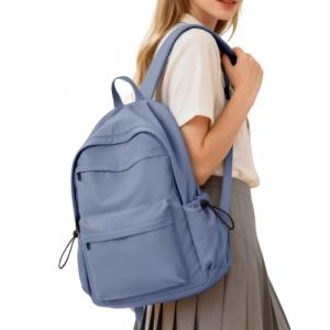 WEPLAN Sac a Dos Ecole Fille Sac a Dos College Scolaire Cartable Gar&ccedil;on Primaire Sacs &agrave; Dos Loisir Femme Homme pour Ordinateur Portable Travail Voyages Sacs d'&eacute;cole Ado Bookbag,Bleu Violet (ENWEN, neuf)