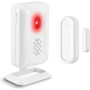 Sonnette de Porte sans Fil, d&eacute;tecteur d'alarme de fen&ecirc;tre passante pour la s&eacute;curit&eacute; de la Maison, du Magasin et du Bureau, 5 Modes et 36 m&eacute;lodies, Distance de Transmission de 120 m&egrave;tres (NineLeaf-UK, neuf)