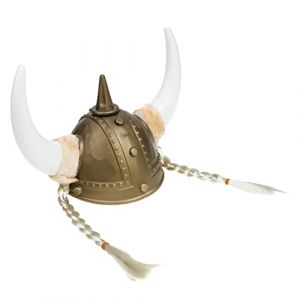 minkissy Chapeau Viking Corne De Bœuf Décoration Pour Déguisement Adulte Accessoire Pour Bal Masqué (Master Self, neuf)