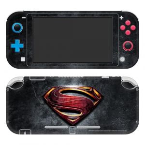Head Case Designs sous Licence Officielle Justice League Movie Superman Logo Et Art De Personnage Vinyle Autocollant De Jeu Peau Autocollant Couverture Compatible avec Nintendo Switch Lite (eCell, neuf)