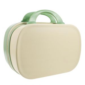 G&eacute;n&eacute;rique Trousse de Maquillage Rigide 14 Pouces Organisateur de Maquillage de Voyage Portable L&eacute;g&egrave;re et Spacieuse Design Bicolore Jaune et Vert Paquet Cosm&eacute;tique Cabine pour Femmes et (CLACKUI, neuf)