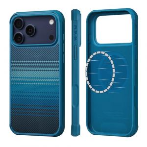 pitaka Coque pour iPhone 17 Pro Max &Eacute;tui de Protection Magn&eacute;tique Compatible avec MagSafe Housse Fine en Fibre d'Aramide et TPU avec Protection Int&eacute;grale [ProGuard Militaire] Moonrise (PITAKAofficial, neuf)