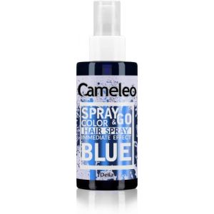 Cameleo,Spray & Go,Spray de peinture pour cheveux,Bleu,pour cheveux blonds, blond platine et gris,il suffit de vaporiser et de finir,semi-permanent,Spray de peinture pour cheveux de carnaval,150 ml (THE LIMITED EDITION ?, neuf)