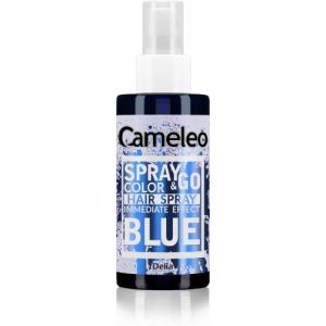 Cameleo,Spray & Go,Spray de peinture pour cheveux,Bleu,pour cheveux blonds, blond platine et gris,il suffit de vaporiser et de finir,semi-permanent,Spray de peinture pour cheveux de carnaval,150 ml (AR First Aid, neuf)