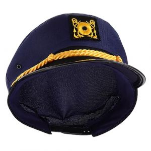 BESPORTBLE Casquette De Marin Chapeau De Capitaines Pour Hommes Faire La Fête Chapeaux De Voile Jack Fantaisie Marin Accessoires De De La Marine Casquette De Yacht Polyester (Quentin Hua, neuf)