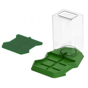 Colcolo Distributeur d'eau pour Reptiles, Bol de Nourriture et d'eau pour Tortues, Recharge, Distributeur de Nourriture, Bouteille pour Petits Animaux, Vert (Colcolo-EU, neuf)