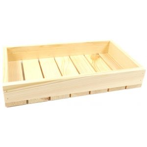 Caisse en bois Caisse &agrave; vin Caisse &agrave; fruits Caisse &agrave; l&eacute;gumes Caisse de rangement En bois Vintage Deko Outdoor Ext&eacute;rieur Int&eacute;rieur Bo&icirc;te en bois 35x20x6 (GoodFreshDecor, neuf)