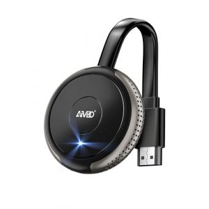 AIMIBO HDMI sans Fil Dongle décodage 4K, 5G Miracast HDMI Dongle Adaptateur, 1080P@60Hz Récepteur d'affichage Compatible avec i-Phone/i-Pad/Android/iOS/Mac OS/Windows/Miracast/DLNA/Airplay, Argent (KUNGE, neuf)