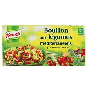 Knorr Bouillon Légumes Méditerranéens 12 Cubes 132g - Lot de 5 (B.L.K, neuf)