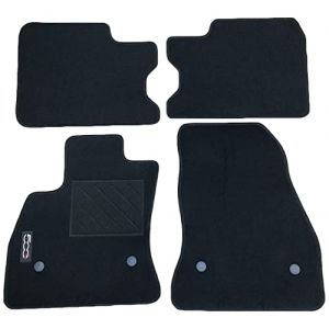 Tapis de sol avant et arri&egrave;re d'origine Fiat 500L 2 + 2 boutons, avec logo (PRYCE, neuf)