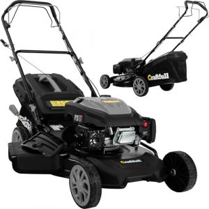 Craftfull Tondeuse à Gazon Thermique CR-196-30 | 4 KW 5,4 CV | Moteur OHV 190 cm³ | Autotractée avec Transmission à Faible Friction (4 KW 5,4 CV Gris) (Miweba GmbH, neuf)