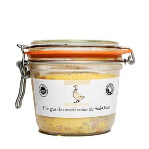 FOIE GRAS ARTISANAL DE CANARD ENTIER MI-CUIT &ndash; Fran&ccedil;ais 100% - Bocal en Verre - Verrine 420 Gr (FOIE GRAS LUXE PARIS, neuf)