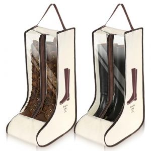 XLIUAX Lot de 2 sacs de rangement portables pour bottes hautes - Anti-poussi&egrave;re - &Eacute;tanche - Avec poign&eacute;e - Pour homme et femme - Pour voyage, usage quotidien, ski &agrave; suspendre (solitary lamp, neuf)