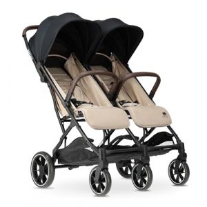 Deryan Rolo X2 XL Poussette 2 en 1 - De la Naissance &agrave; 4 Ans - Charge Maximale : 22 kg - Compact et Pliable - Nougat (Deryan, neuf)