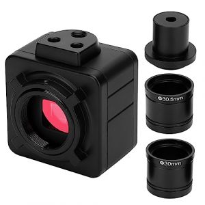 Caméra de Microscope Caméra de Microscope USB HD Caméra de Microscope USB Caméra Industrielle CMOS Caméra Oculaire électronique 5MP avec Adaptateur de Montage et Images Claires (Gytibedv, neuf)